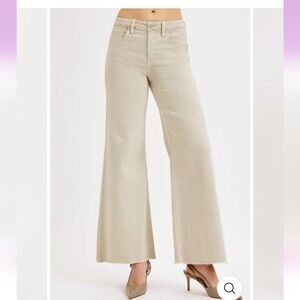 Risen Wide-Leg Tummy Control Jeans